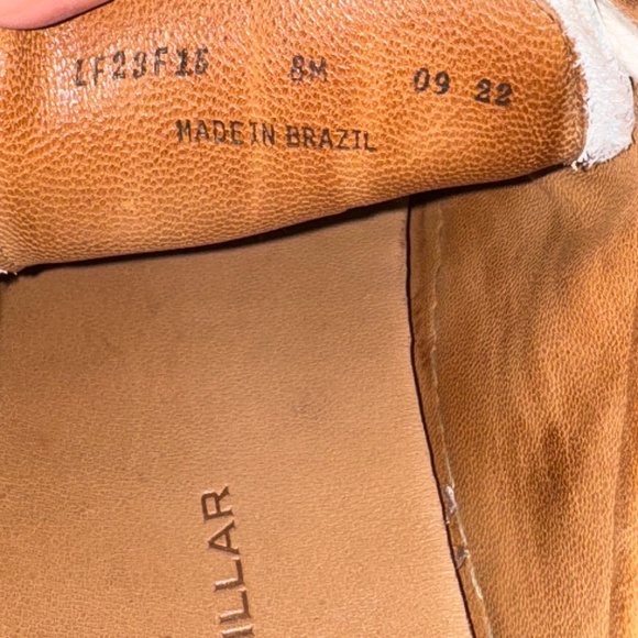 Peter Millar Crown Vantage Pebble Grain Leather Distressed Sneaker Size 8 - Picture 10 of 11